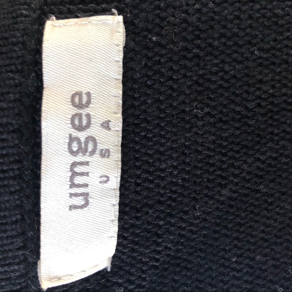 Umgee Black & White Cardigan with Crochet Detail - Picture 6 of 7